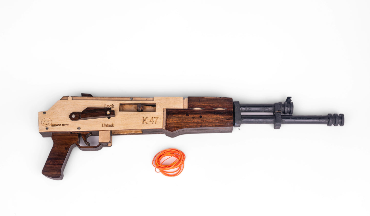 AK 47 toy gun- Wooden Rubber Band