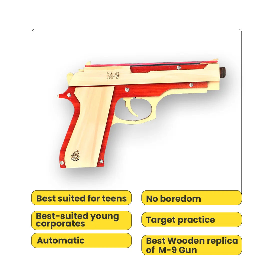 M-9 Wooden Rubber Toy Gun