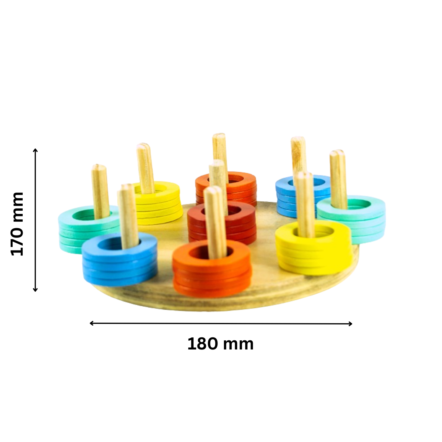 Wooden Ring Sorter for kids