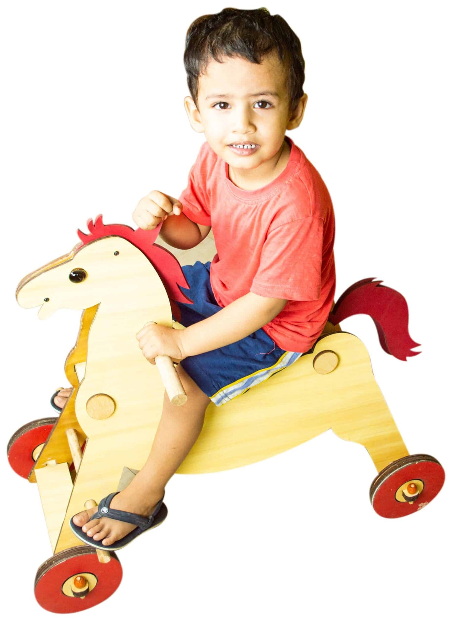 Wooden Rolling Horse