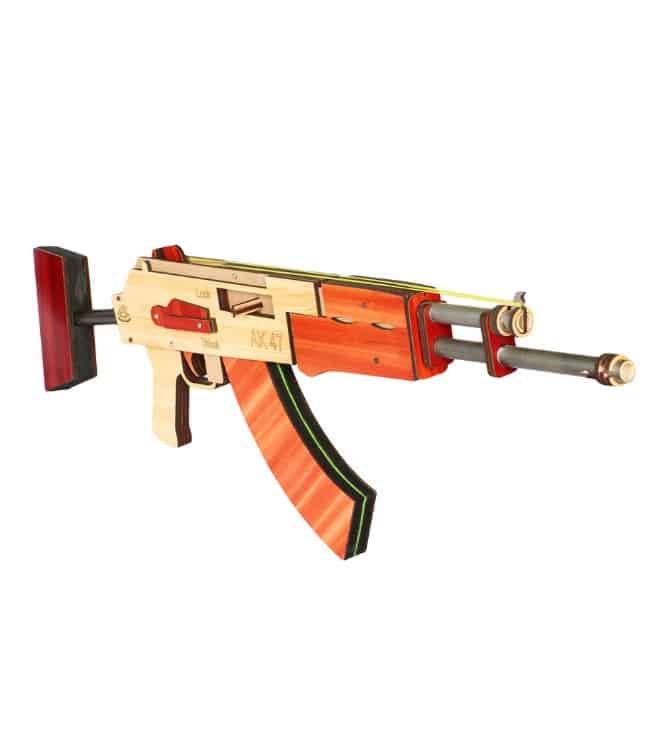 AK 47 toy gun- Wooden Rubber Band