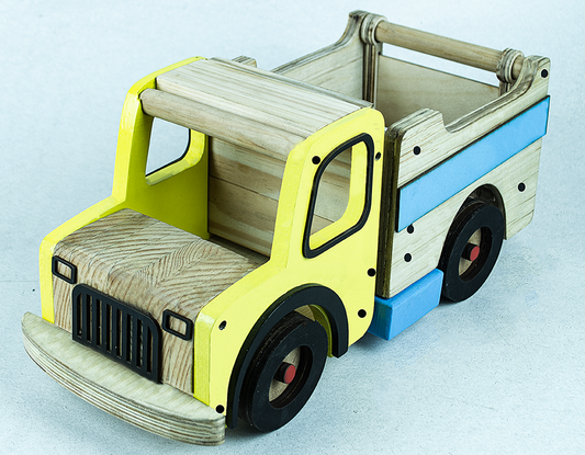 Technybirds  Wooden ecofriendly Colorful Attractive Truck Toy for Boys, Trucks for 3+ Years Old Kids