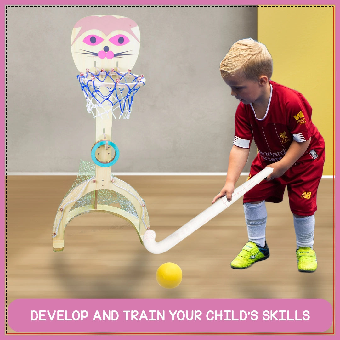 Kid's Happy Hour 4 in 1 Multi Sports Activity Stand | Techny Birds