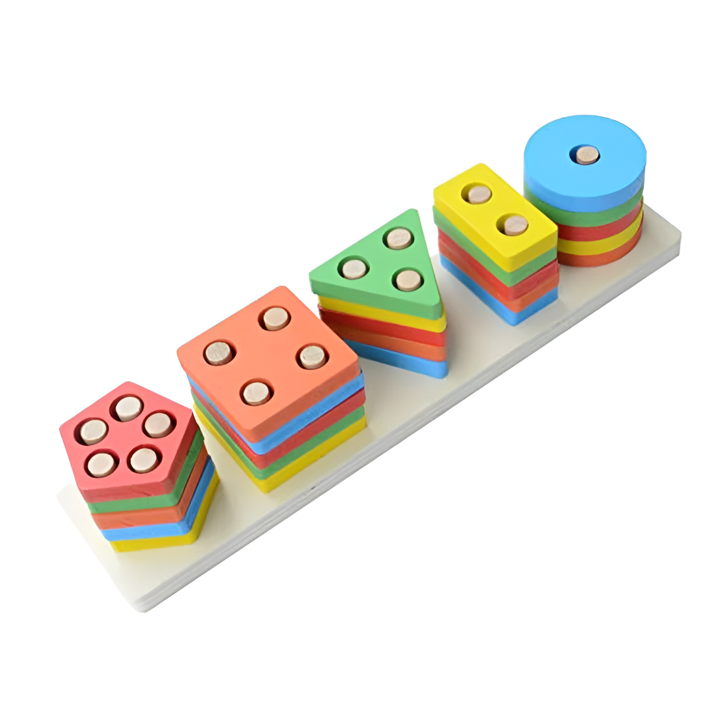 wooden shape sorter for kids